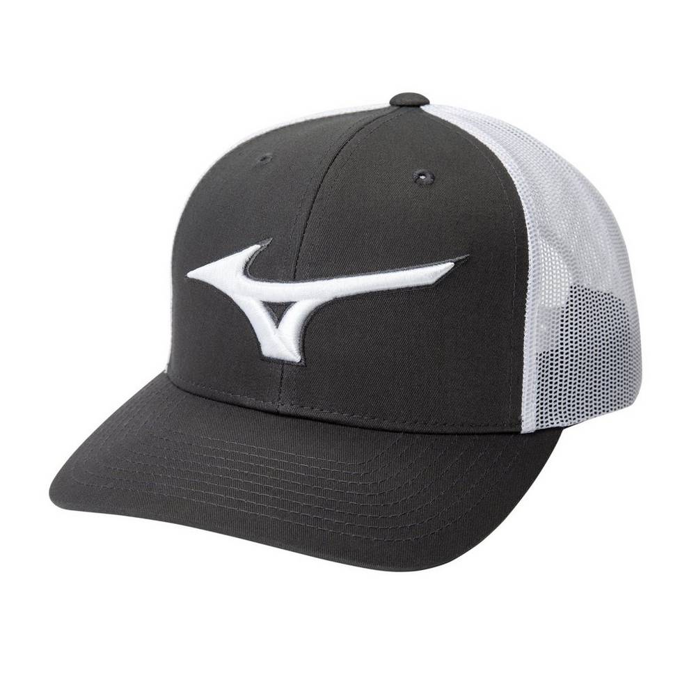 Mizuno Women's Diamond Trucker Baseball Hat Grey/White (370273-ZCE)